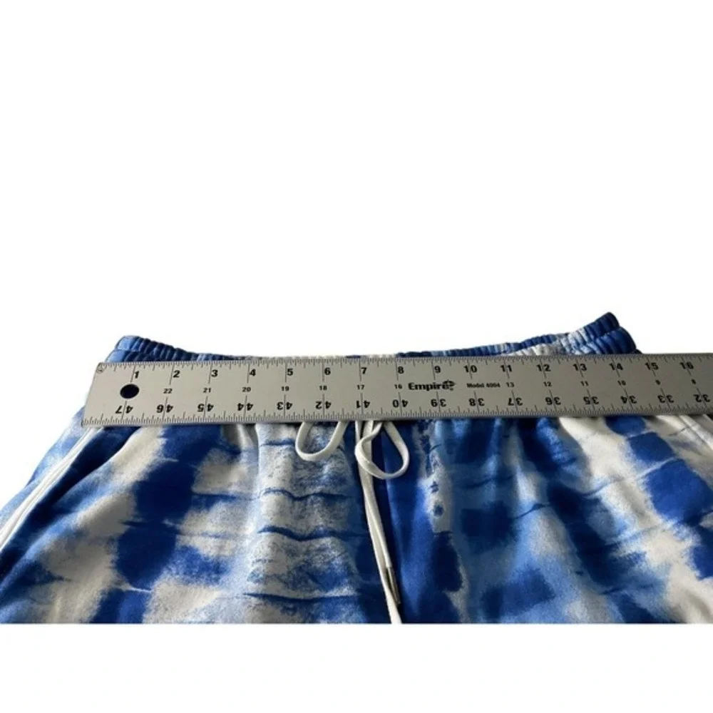 Ashley Sport Women Blue Tie Dye Tracksuit Set Zip‎ Jacket Cropped Joggers 10/12